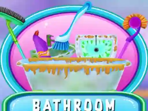 Cluiche Bathroom Clean Up ar líne