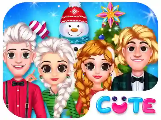 Cluiche Frozen Princess Christmas Celebration ar líne