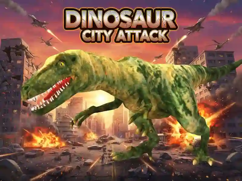 Cluiche Dinosaur City Attack ar líne