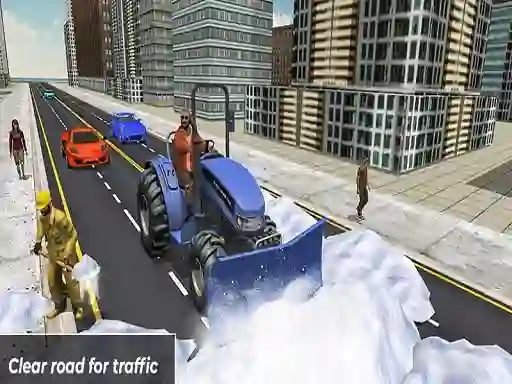 Cluiche Grand Snow Clean Road Driving Simulator ar líne