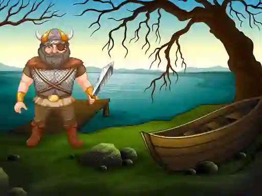 Cluiche Viking Warrior Battle: Puzzle ar líne