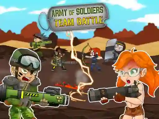 Cluiche Army of soldiers: Team Battle ar líne