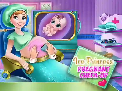 Cluiche Ice Princess Pregnant Check Up ar líne