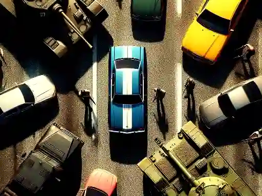 Cluiche GTA Car Rush ar líne