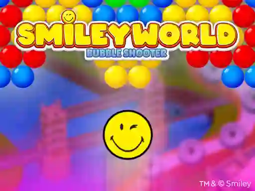 Cluiche Smileyworld Bubble Shooter ar líne