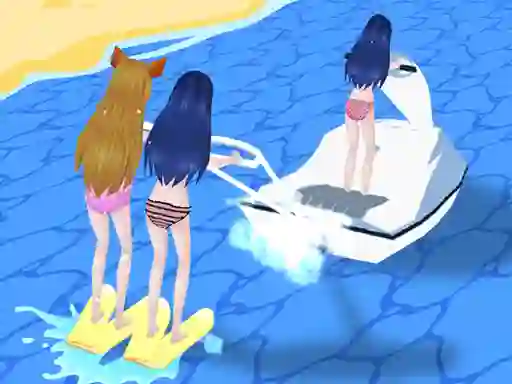 Cluiche Girl Surfer 3D ar líne