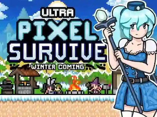 Cluiche Ultra Pixel Survive Winter Coming ar líne