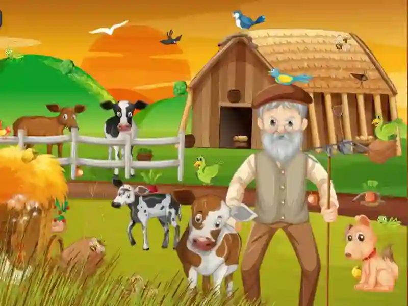 Cluiche Farm Hidden Objects ar líne
