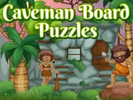 Cluiche Caveman Board Puzzles ar líne