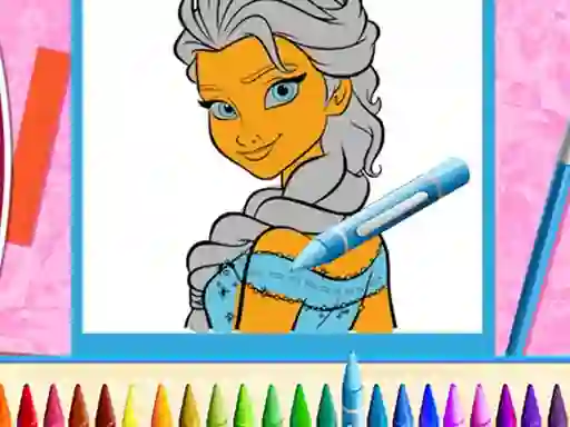 Cluiche The Princess Sisters Coloring ar líne