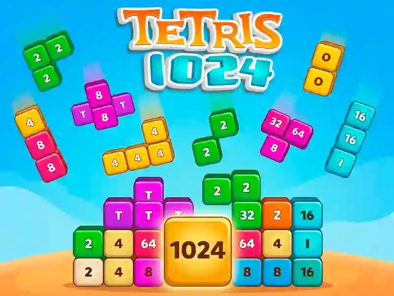 Cluiche Tetris 1024 ar líne