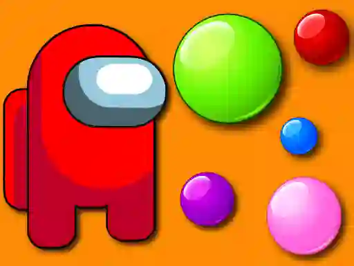 Cluiche Among Them Bubble Shooter ar líne