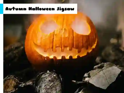 Cluiche Autumn Halloween Jigsaw ar líne