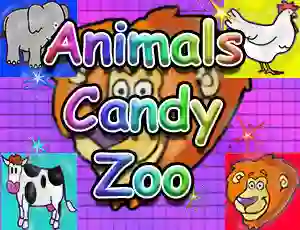 Cluiche Animals Candy Zoo ar líne