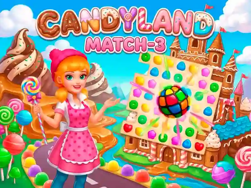 Cluiche Candyland: Match-3 ar líne