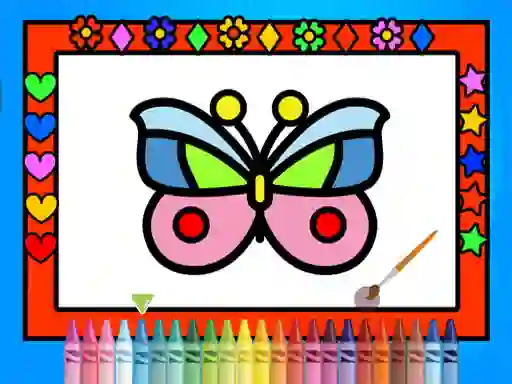 Cluiche Color and Decorate Butterflies ar líne