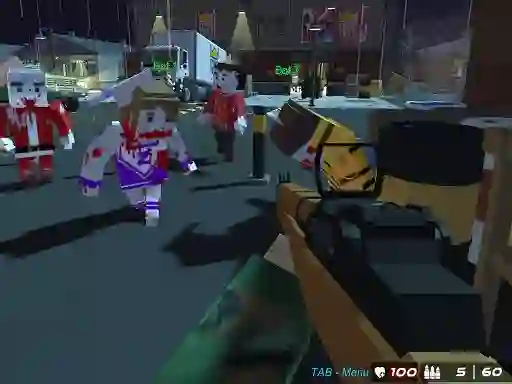 Cluiche GunGame 24 Pixel ar líne