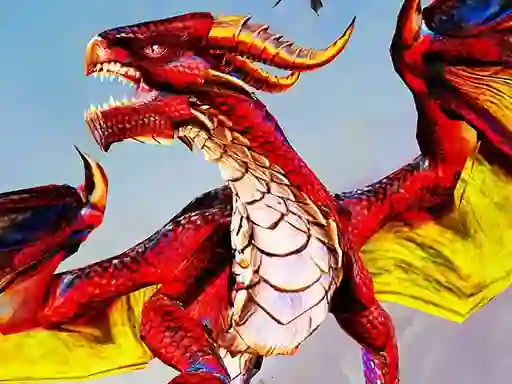 Cluiche Flying Dragon City Attack ar líne