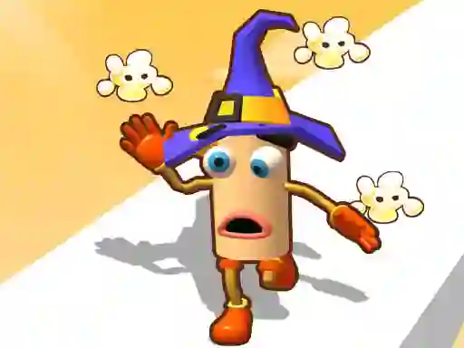 Cluiche Popcorn Race 3D ar líne