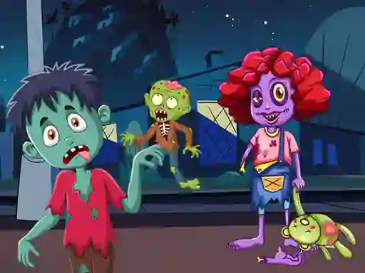 Cluiche Zombie Fun Jigsaw ar líne