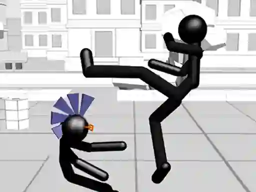 Cluiche Stickman Fighting 3d ar líne