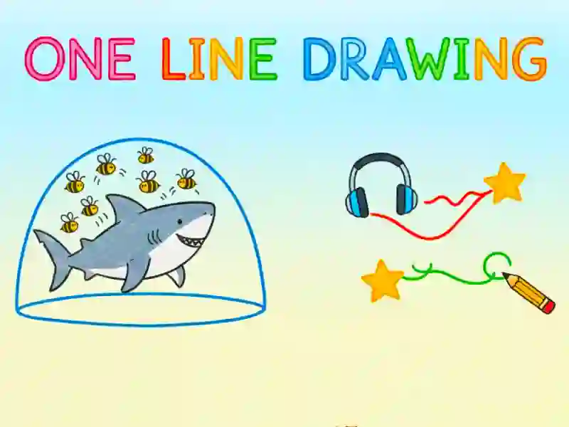 Cluiche One Line Drawing ar líne
