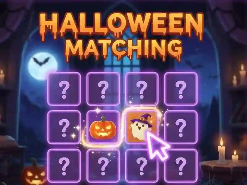 Cluiche Halloween Matching ar líne