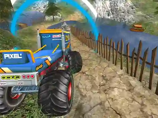Cluiche Monster Truck Offroad Driving Mountain ar líne
