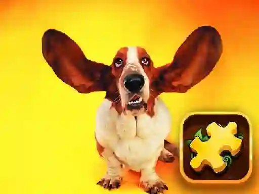 Cluiche Funny Dogs Puzzle ar líne