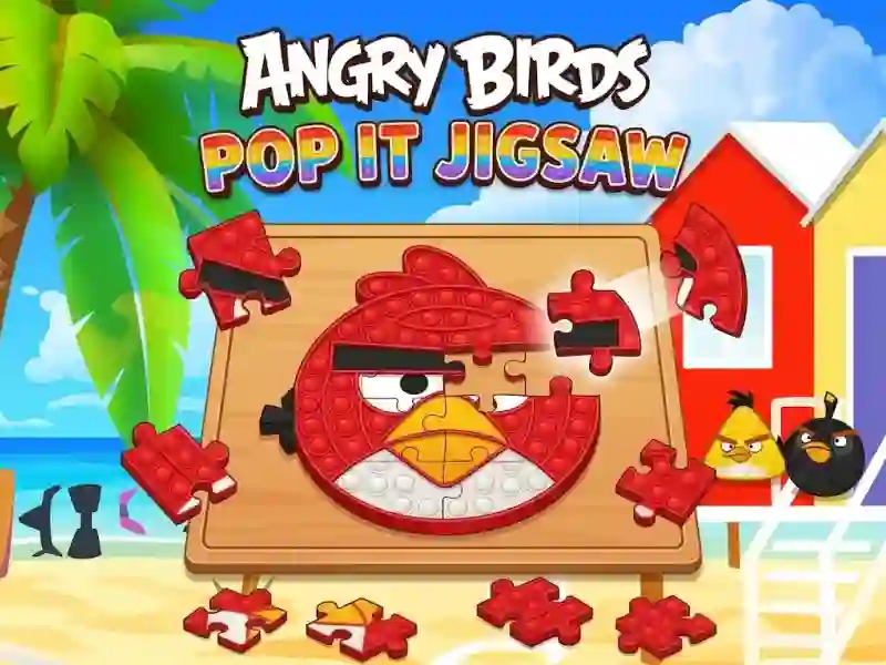 Cluiche Angry Birds Pop It Jigsaw ar líne