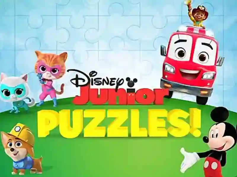 Cluiche Disney Junior Puzzles ar líne