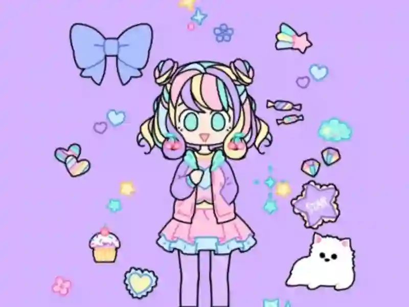 Cluiche Pastel Girl Dress Up ar líne