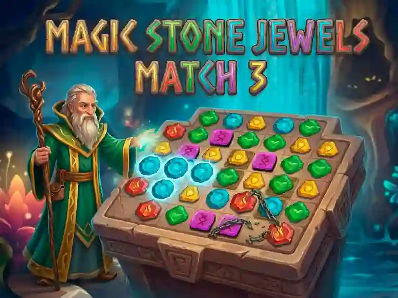 Cluiche Magic Stone Jewels Match 3 ar líne