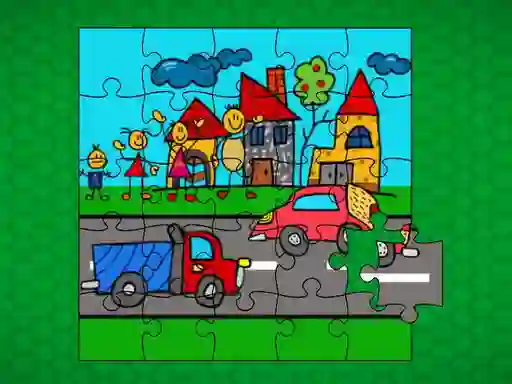Cluiche Stick Family Fun Time Jigsaw ar líne
