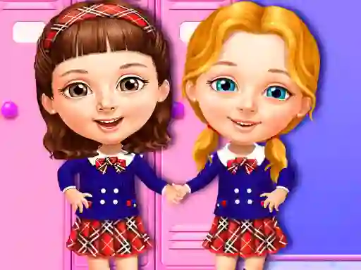 Cluiche Sweet Baby Girl Cleanup Messy School ar líne