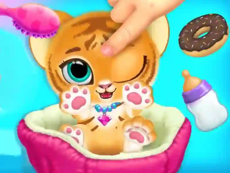 Cluiche Baby Tiger Care ar líne