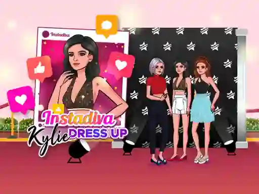 Cluiche Instadiva Kylie Dress Up ar líne