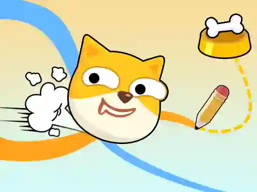 Cluiche Doge Rush Draw Home Puzzle ar líne