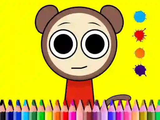 Cluiche Sprunki Valentine Coloring book ar líne