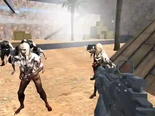 Cluiche Combat Strike Zombie Survival Multiplayer ar líne