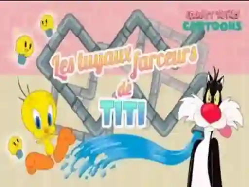 Cluiche Looney Tunes Cartoons Les tuyaux farceurs de Titi ar líne