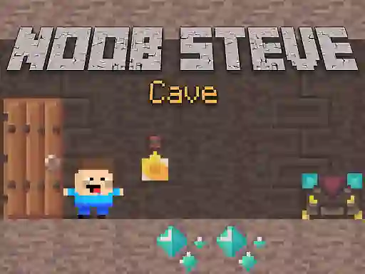 Cluiche Noob Steve Cave ar líne