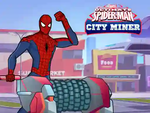 Cluiche Spiderman Gold Miner ar líne