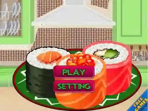 Cluiche Sushi Roll 3D Cool ar líne