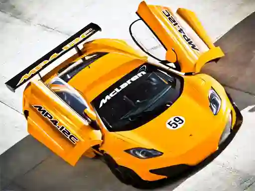 Cluiche McLaren GT3 Puzzle ar líne