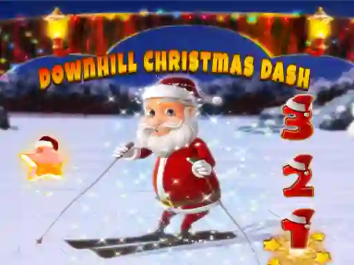 Cluiche Downhill Christmas Dash ar líne