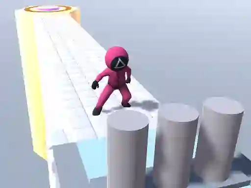 Cluiche Squid Gamer Runner Obstacle ar líne