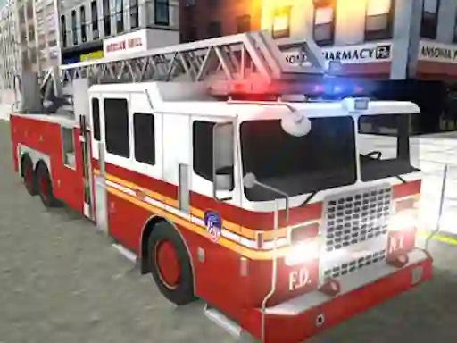 Cluiche Real Truck Fire Drive Sim ar líne