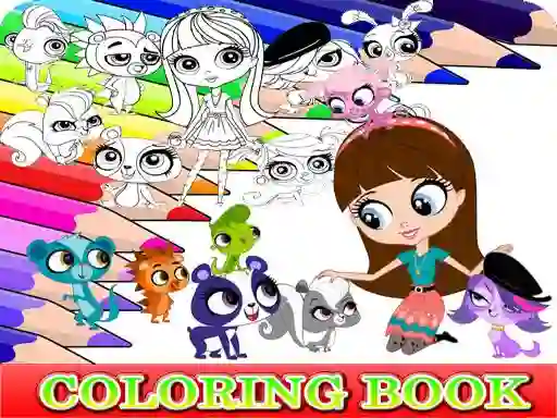 Cluiche Coloring Book for Littlest Pet Shop ar líne