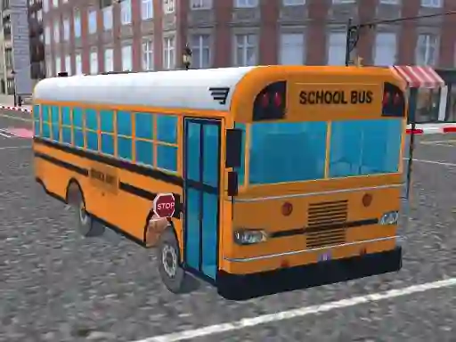 Cluiche Bus School Park Driver ar líne